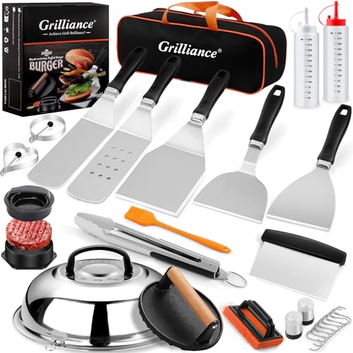 Eco-Friendly Grilliance 27pcs Griddle Accessories Kit for Blackstone, Professional Hibachi Collection