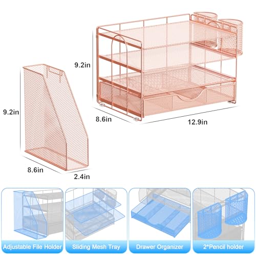 Eco-Friendly gianotter Desk Organizers and Accessories with File Holder, for Daily Use